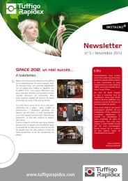 Newsletter n°5 - Novembre 2012 - Tuffigo-rapidex