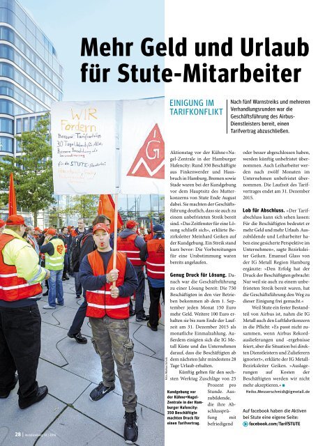 metallzeitung Küste Nr. 10 / 2014