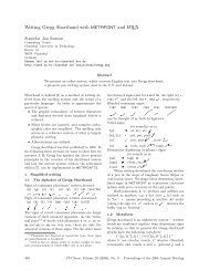 Writing Gregg Shorthand with mEtaFoNt and LATEX - TUG