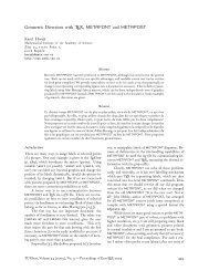 Geometric Diversions with TEX, METAFONT and METAPOST - TUG