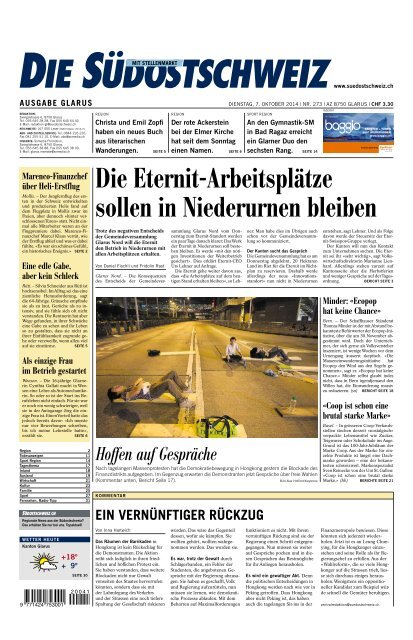 Die Eternit Arbeitsplatze Sollen In Niederurnen Bleiben