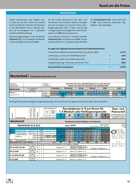 12FLY - Preisteil - Winter 2010/2011 - tui.com - Onlinekatalog