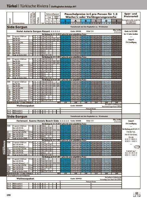 12FLY - Preisteil - Winter 2010/2011 - tui.com - Onlinekatalog