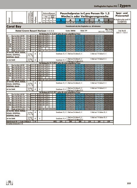 12FLY - Preisteil - Winter 2010/2011 - tui.com - Onlinekatalog