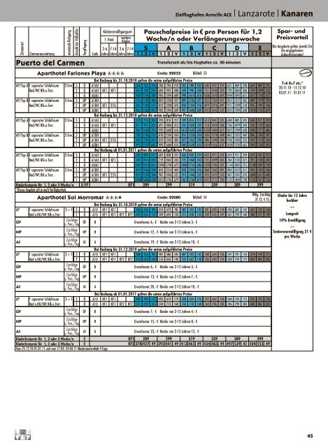 12FLY - Preisteil - Winter 2010/2011 - tui.com - Onlinekatalog