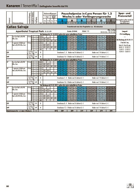 12FLY - Preisteil - Winter 2010/2011 - tui.com - Onlinekatalog