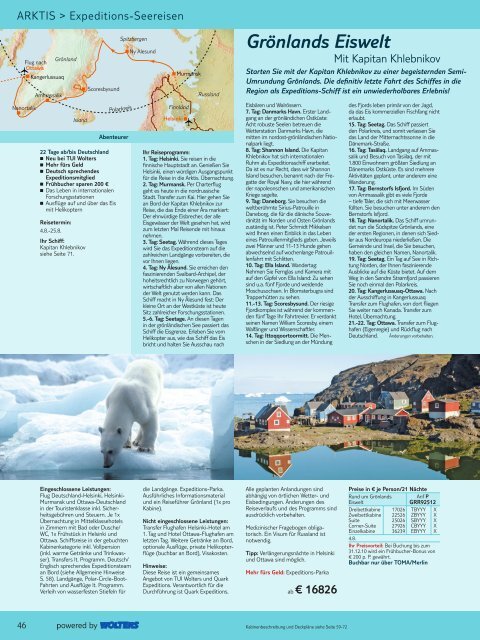 TUI - Hurtigruten: Arktis, Antarktis - 2011/2012 - tui.com - Onlinekatalog