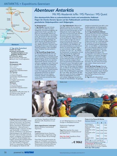 TUI - Hurtigruten: Arktis, Antarktis - 2011/2012 - tui.com - Onlinekatalog