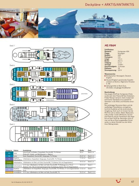 TUI - Hurtigruten: Arktis, Antarktis - 2011/2012 - tui.com - Onlinekatalog