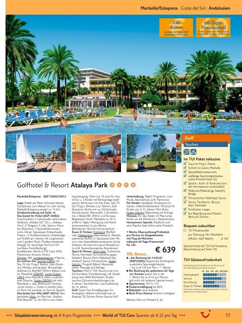 TUI - Spanien, Frankreich - Sommer 2007 - tui.com - Onlinekatalog