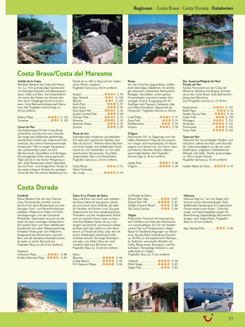 TUI - Spanien, Frankreich - Sommer 2007 - tui.com - Onlinekatalog