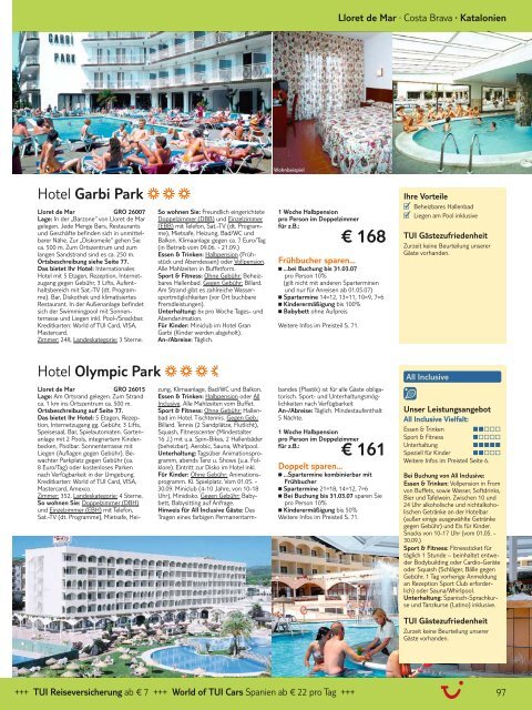 TUI - Spanien, Frankreich - Sommer 2007 - tui.com - Onlinekatalog