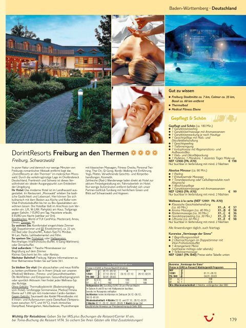 TUI - SchÃ¶ne Ferien: Vital - Winter 2008/2009 - tui.com - Onlinekatalog