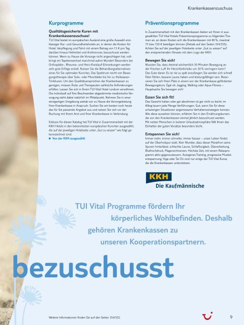 TUI - SchÃ¶ne Ferien: Vital - Winter 2008/2009 - tui.com - Onlinekatalog