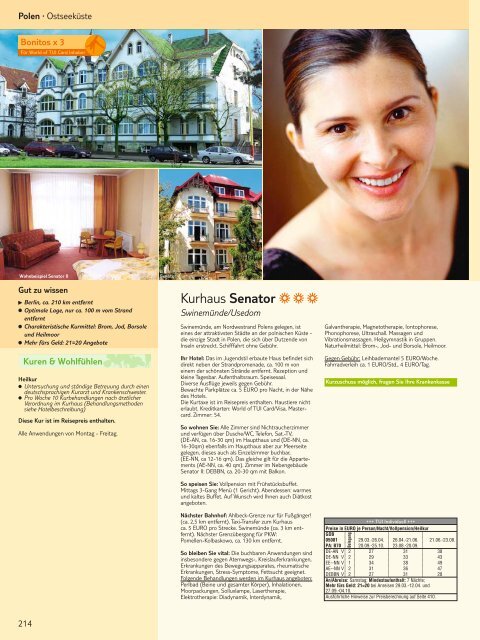 TUI -SchÃ¶ne Ferien: Vital - Sommer 2008 - tui.com - Onlinekatalog