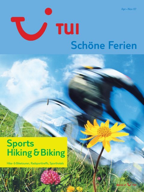 TUI - Sports Hiking & Biking - Sommer 2007 - tui.com - Onlinekatalog