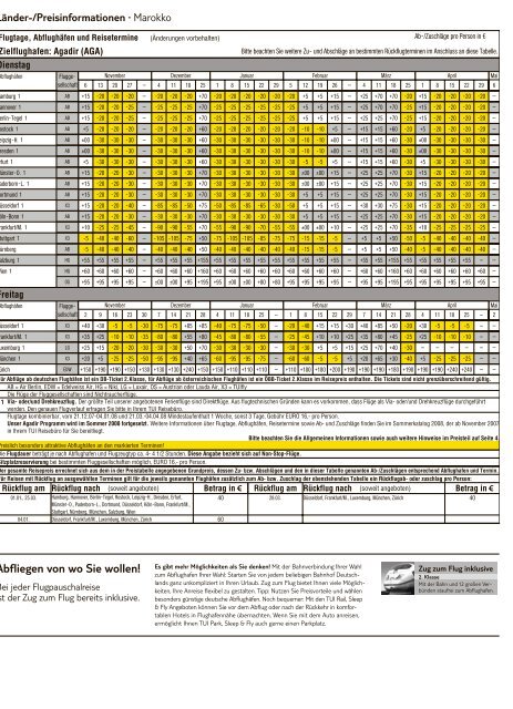 Unsere Leistungen fÃ¼r schÃ¶ne Ferien - tui.com - Onlinekatalog