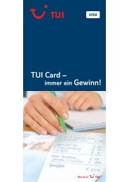 TUI Card – - TUI ReiseCenter