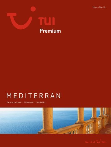 TUI - Premium: Mediterran - Sommer 2010 - TUI.at