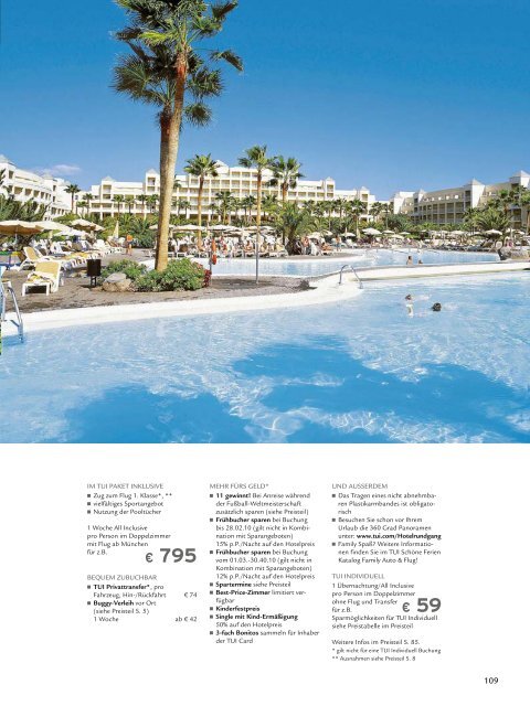 TUI - RIU: Hotels & Resorts - Sommer 2010 - TUI.at