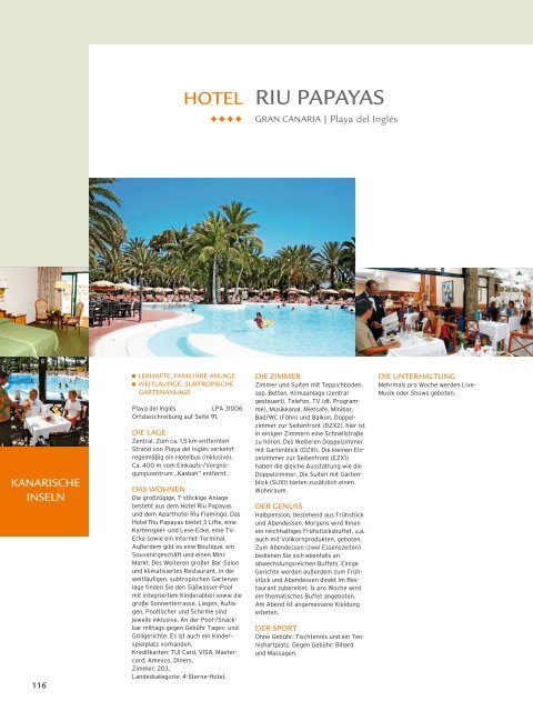 TUI - RIU: Hotels & Resorts - Sommer 2010 - TUI.at