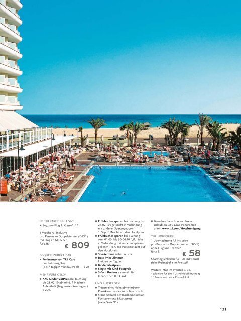 TUI - RIU: Hotels & Resorts - Sommer 2010 - TUI.at