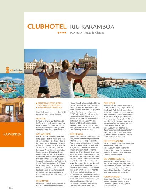 TUI - RIU: Hotels & Resorts - Sommer 2010 - TUI.at