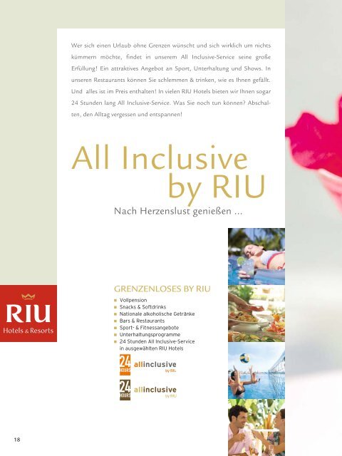 TUI - RIU: Hotels & Resorts - Sommer 2010 - TUI.at