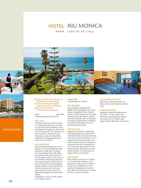 TUI - RIU: Hotels & Resorts - Sommer 2010 - TUI.at