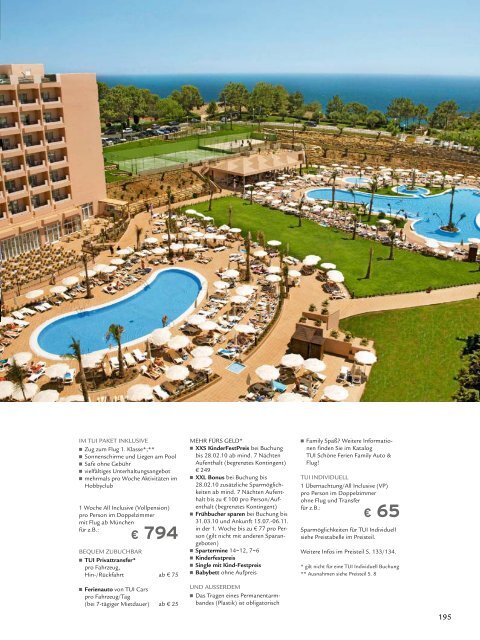 TUI - RIU: Hotels & Resorts - Sommer 2010 - TUI.at