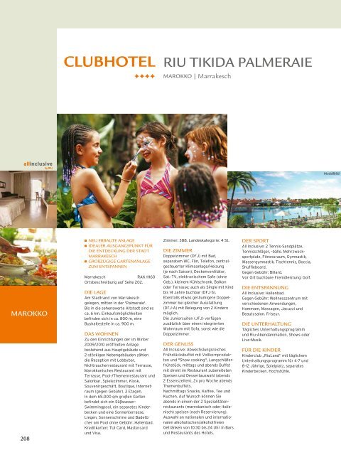 TUI - RIU: Hotels & Resorts - Sommer 2010 - TUI.at