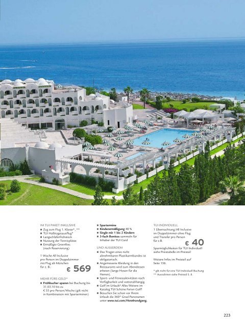 TUI - RIU: Hotels & Resorts - Sommer 2010 - TUI.at