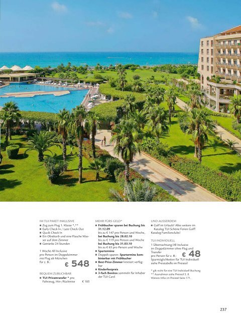 TUI - RIU: Hotels & Resorts - Sommer 2010 - TUI.at