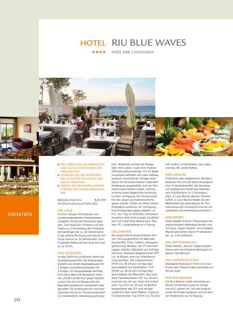 TUI - RIU: Hotels & Resorts - Sommer 2010 - TUI.at