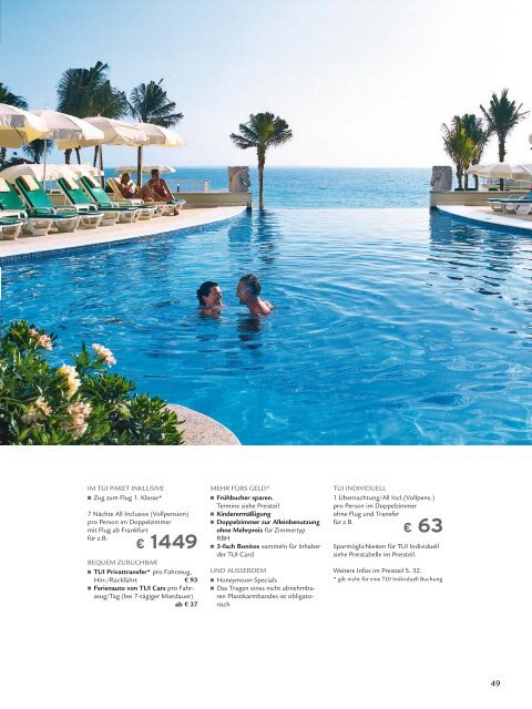 TUI - RIU: Hotels & Resorts - Sommer 2010 - TUI.at