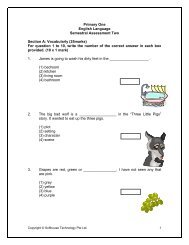 Primary One English Language Semestral ... - FreeExamPapers
