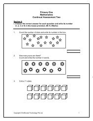 Primary One Mathematics Continual Assessment ... - FreeExamPapers