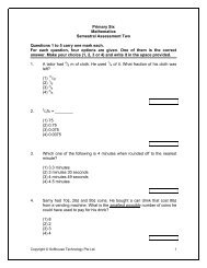 Primary Six Mathematics Semestral Assessment ... - FreeExamPapers