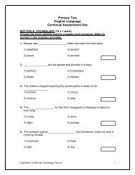 Primary Two English Language Continual ... - FreeExamPapers