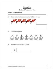 Primary One Mathematics Continual Assessment ... - FreeExamPapers