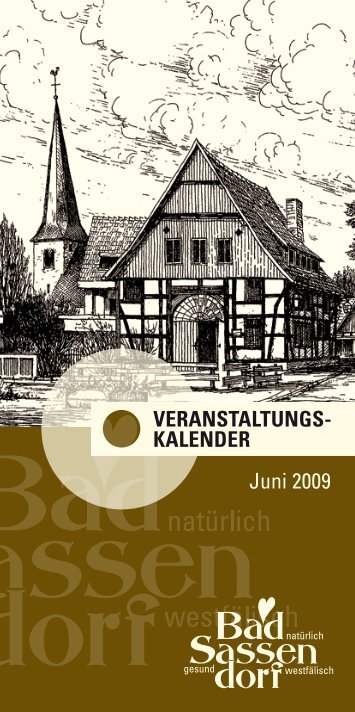 Juni 2009 - Tagungs- und Kongresszentrum Bad Sassendorf