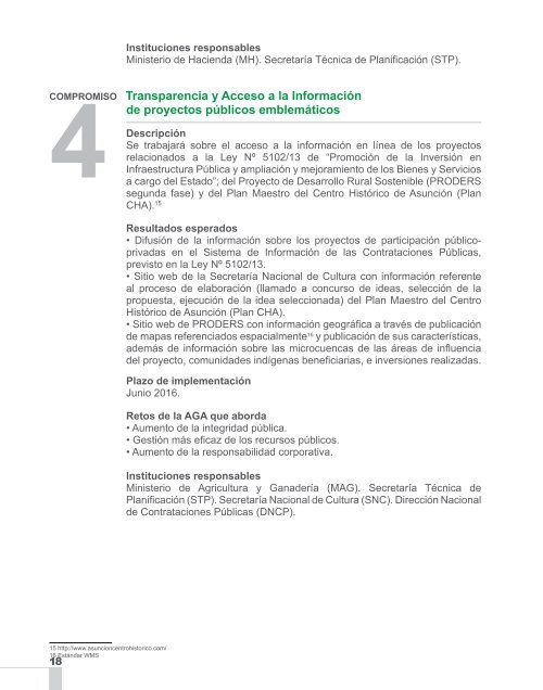 Plan de Acción 2014/2016. Gobierno Abierto Paraguay