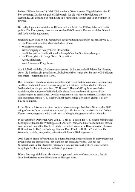 Kurzer Abriss der Geschichte Dörverdens (PDF) - tulifurdon.de