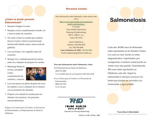 114S - Salmonella Spanish.pub - Tulsa Health Department