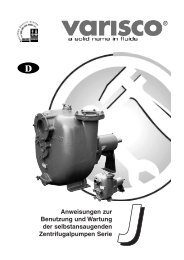 Betriebsanleitung VARISCO Serie J