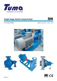 EN ISO 9905 DIN 24 255 - EN 733 Single Stage Volute Casing Pumps