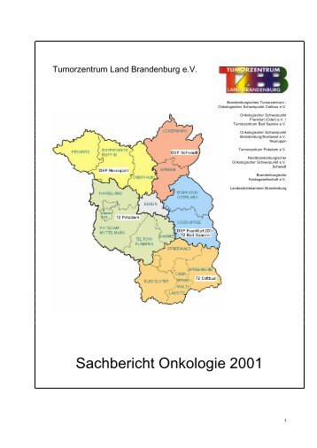 Sachbericht Onkologie 2001 - Tumorzentrum Land Brandenburg