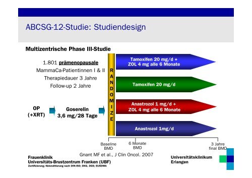 Bisphosphonate - Tumorzentrum - UniversitÃ¤tsklinikum Erlangen