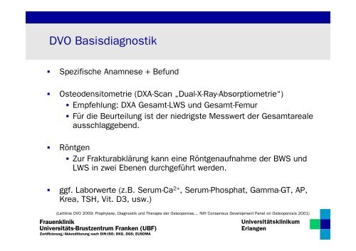 Bisphosphonate - Tumorzentrum - UniversitÃ¤tsklinikum Erlangen