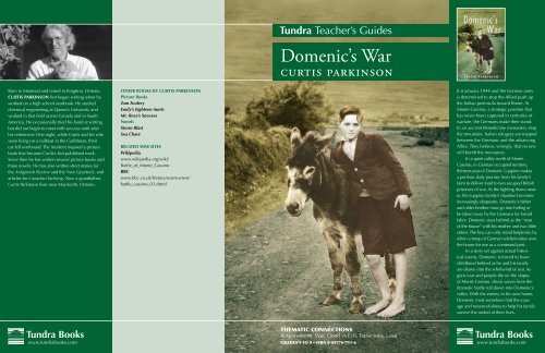 Domenic's War - Tundra Books